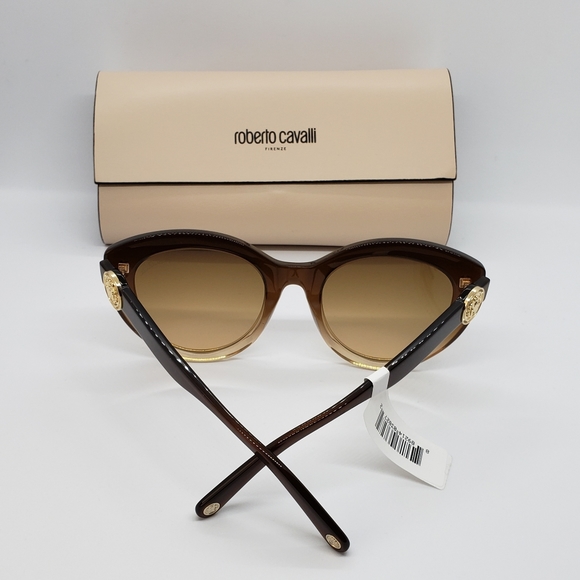 Roberto Cavalli Cat Eye Brown Sunglasses - Picture 4 of 8